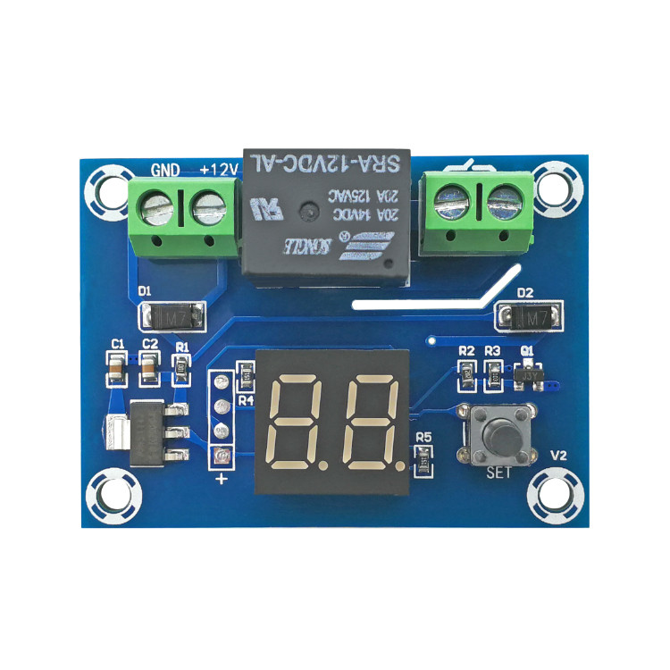 Dc12v Digital Timer Switch โมดูลจับเวลานับถอยหลังที่แม่นยํา 5-60 นาที ...