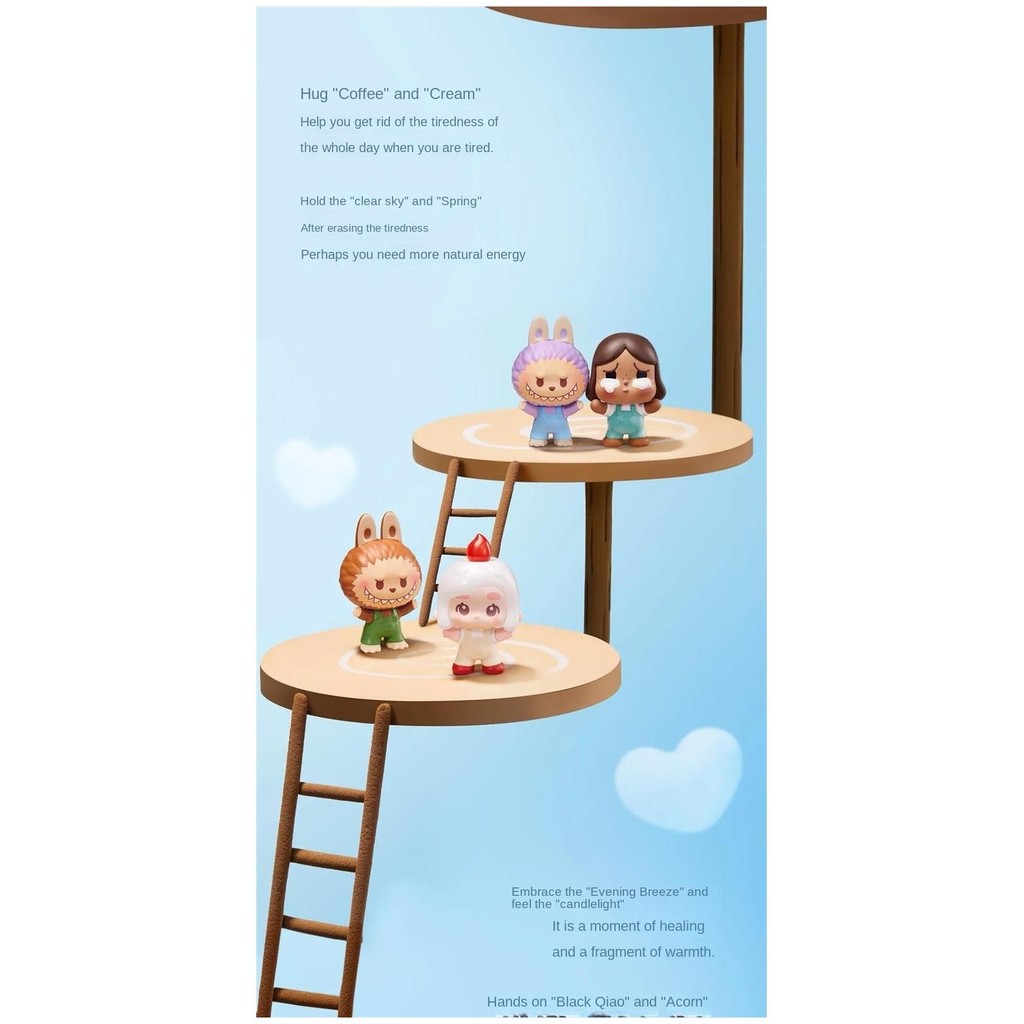 YKLWORLD Pop Mart pop bean Sitting posture Series crybaby Pucky Molly ...