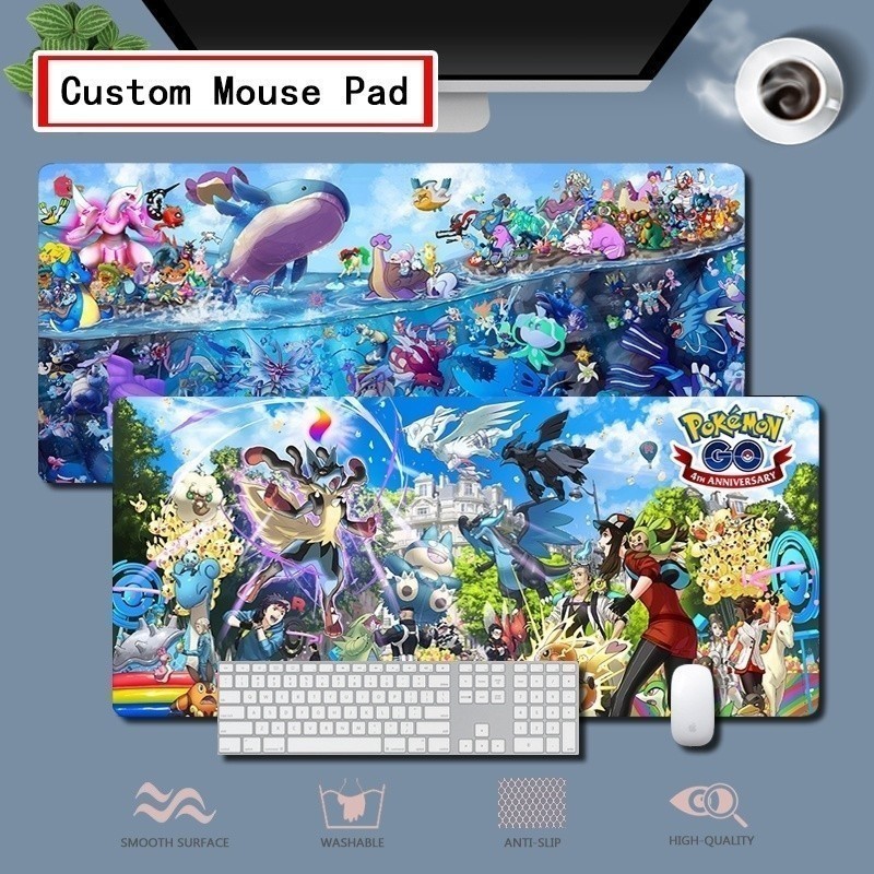 Gaming mouse 2022 custom xl pad pokémon go mouse pad - แผ่นรองเมาส์ยาว ...