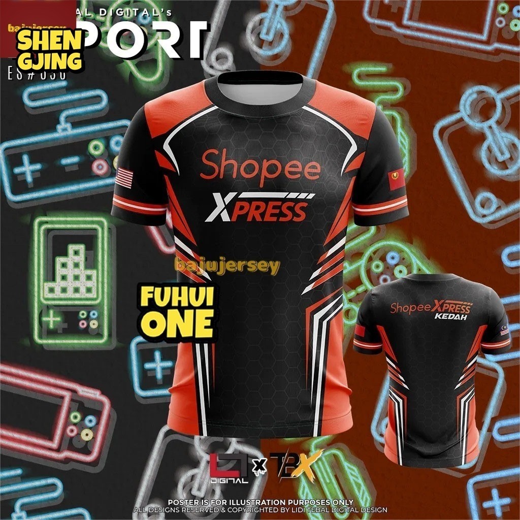 2024 SHOPEE Rider (ขายดี) Jersey Corner SHOPEE XPRESS Motorcycle Rider ...