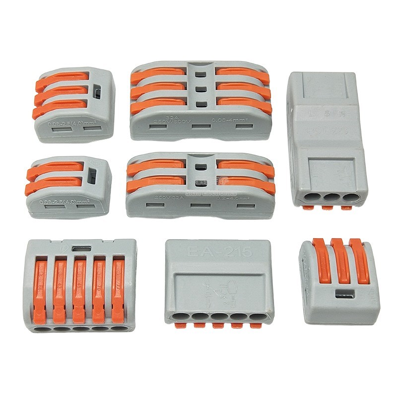 PCT Quick Terminal Block กดปลั๊กขั้วต่อก้นสองในสองออก 2P เชื่อมต่อกัน ...