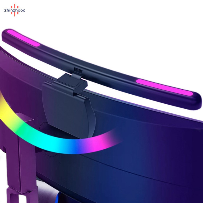 Vip Curved Monitor Light Bar Led สีสันโคมไฟกลางคืนไม่สมมาตรอ่านตา ...