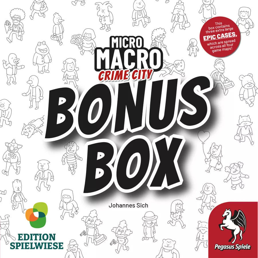 MicroMacro: Crime City – Bonus Box Expansion, 14 New Cases, Board Game Add-On For Crime Solvers