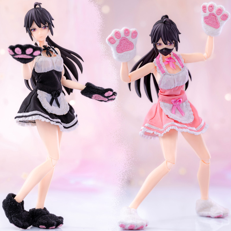 1/12 ทหารเสื้อผ้าอุปกรณ์เสริม figma Machine Girl Chef Maid Dress tbl ...