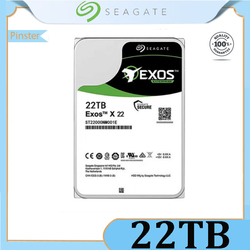 Seagate 22TB ST22000NM001E ฮาร์ดดิสก์แบบกลไก Helium Enterprise NAS ...