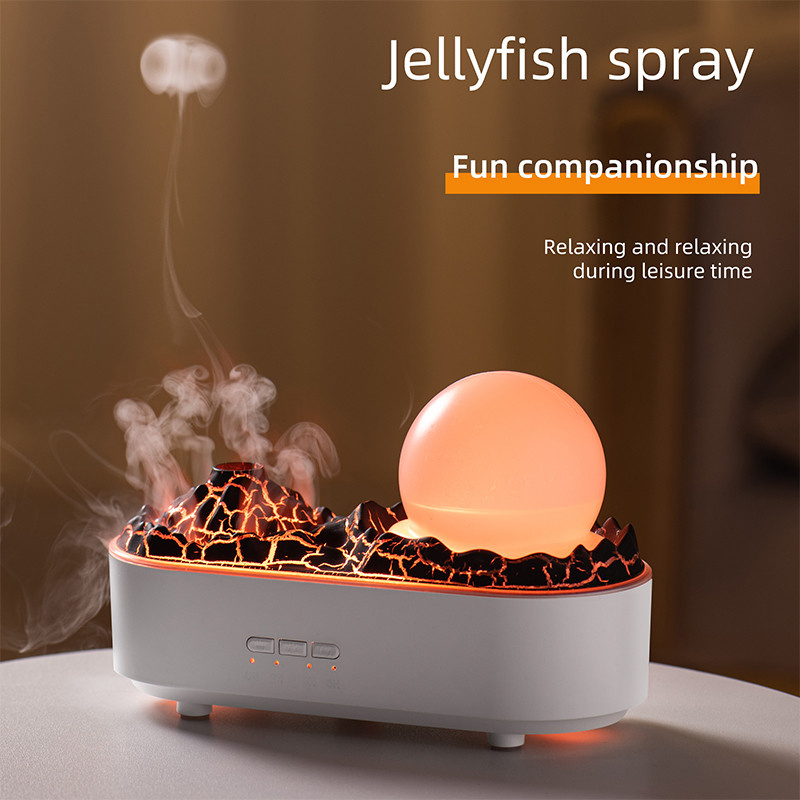 Crystal Humidifier💕เครื่องเพิ่มความชื้น เครื่องพ่นไอน้ำอโรม่า แบบควัน 2 ...