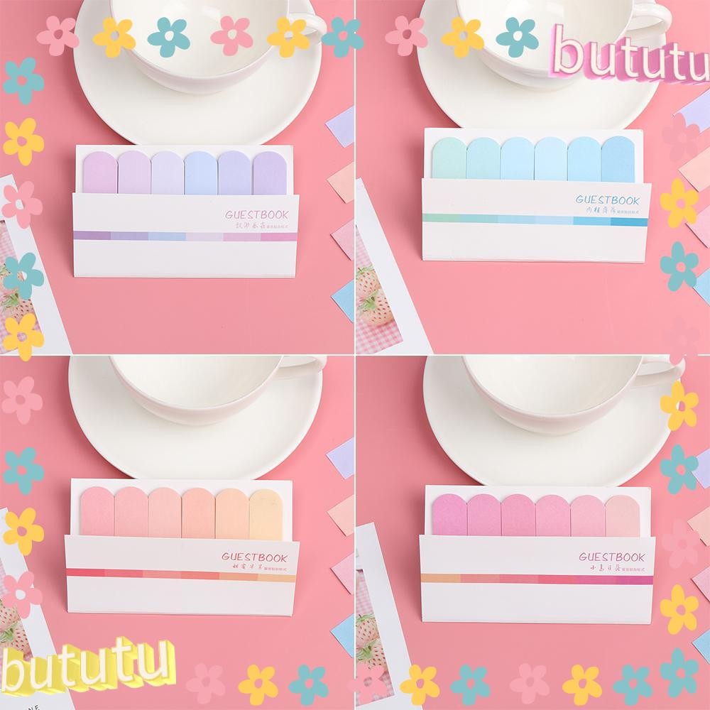 Bututu 120 แผ่น Sticky Notes Gradual เปลี่ยนสีแปลก Tab Strip ป้ายบุ๊ค ...