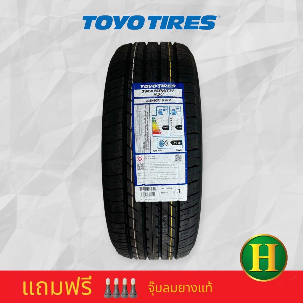 235/50R18 TOYO TRANPATH R30 รุ่นติดรถAlphard,Vellfire ยางใหม่กริ๊ป