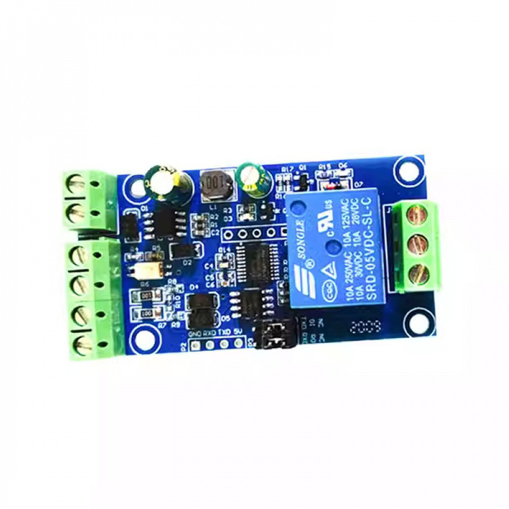 Modbus RTU รีเลย์โมดูล 1 ช่อง DC7-24V แหล่งจ่ายไฟ RS485 TTL UART ...