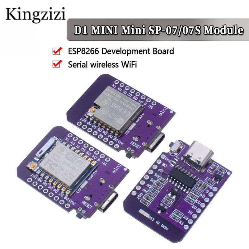 D1 Mini TYPE-C ESP8266 ESP-07/07S CH340G USB D1 Mini WIFI Development ...