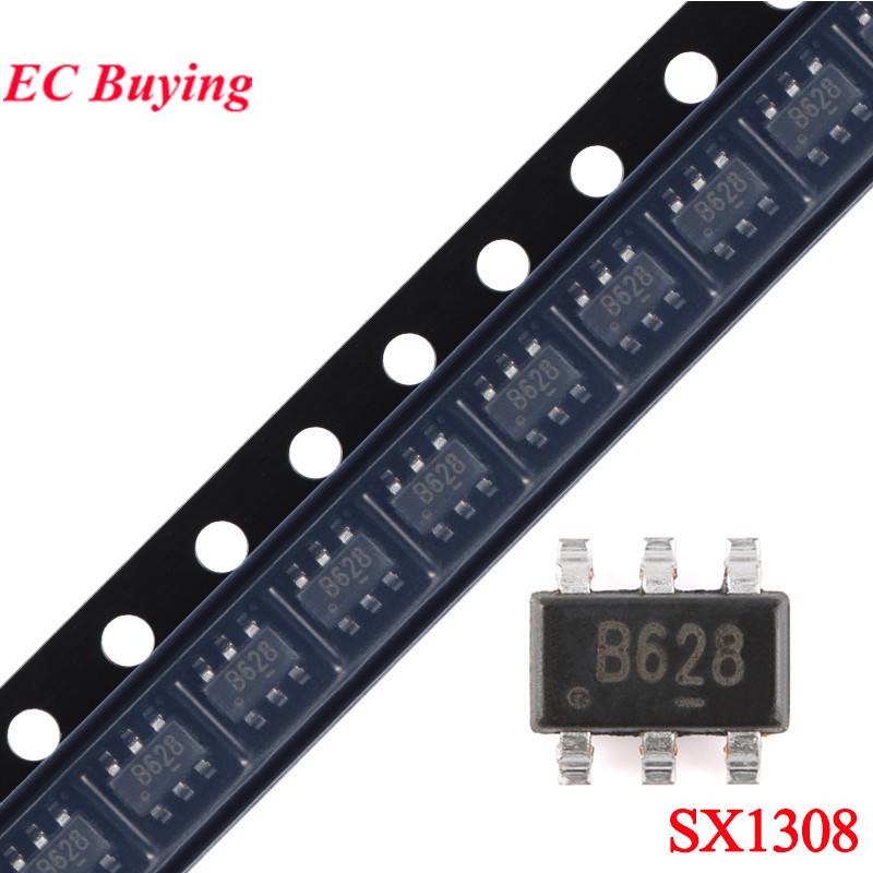 20 ชิ้น/5 ชิ้น SX1308 SOT23-6 B628 2A 1308 SOT-23 Step Up Booster IC ...