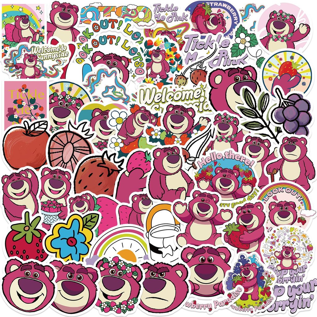 ชุดสติ๊กเกอร์ Lotso ชุดสติ๊กเกอร์กราฟิตี้กันน้ำลายการ์ตูน, 55 แผ่น/ชุด ...