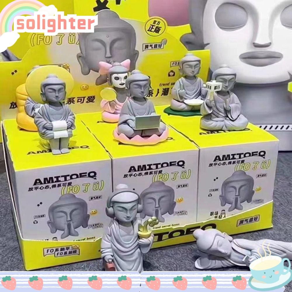 Solighter Fo U Box, PVC Amitofo Fo U Series รูปขนมไหว้พระจันทร์, กล่อง ...