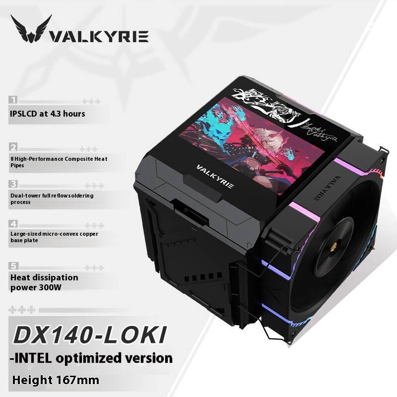 Valkyrie DX140 LOKI AMD/INTEL รุ่น Optimized ของฮีทซิงค์ CPU ระบาย