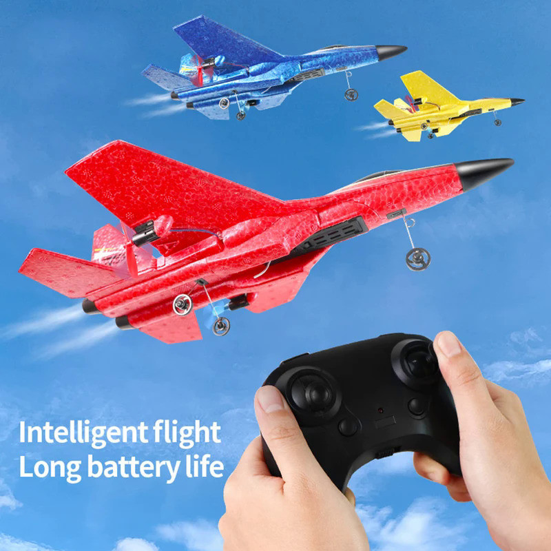 RC Plane SU27 2.4G With LED Lights Aircraft Remote Control Flying Model ...