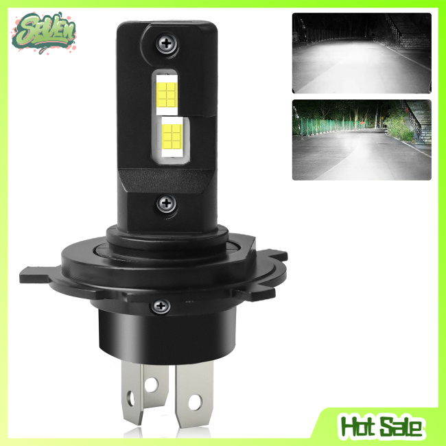 T13 H4 LED หลอดไฟหน้ารถจักรยานยนต์, ขนาด 11, 12V 3000LM 300 Super
