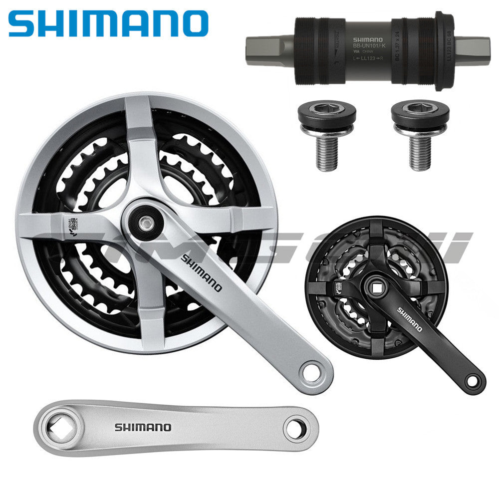 VILEBREQUIN SHIMANO FC-TY501 carré 6/7/8 vitesses 48-38-28 dents 170 mm noir EUR 23,95 - FR
