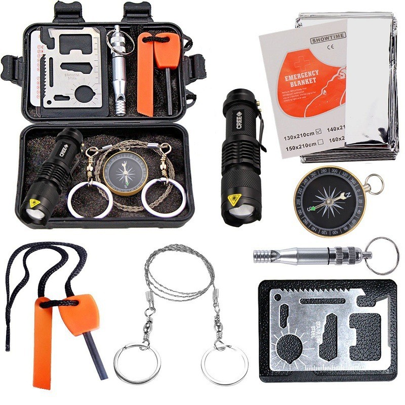 Camping Self-Rescue Survival Kit อุปกรณ์ฉุกเฉินสำหรับการแคมปิ้งและเอา ...