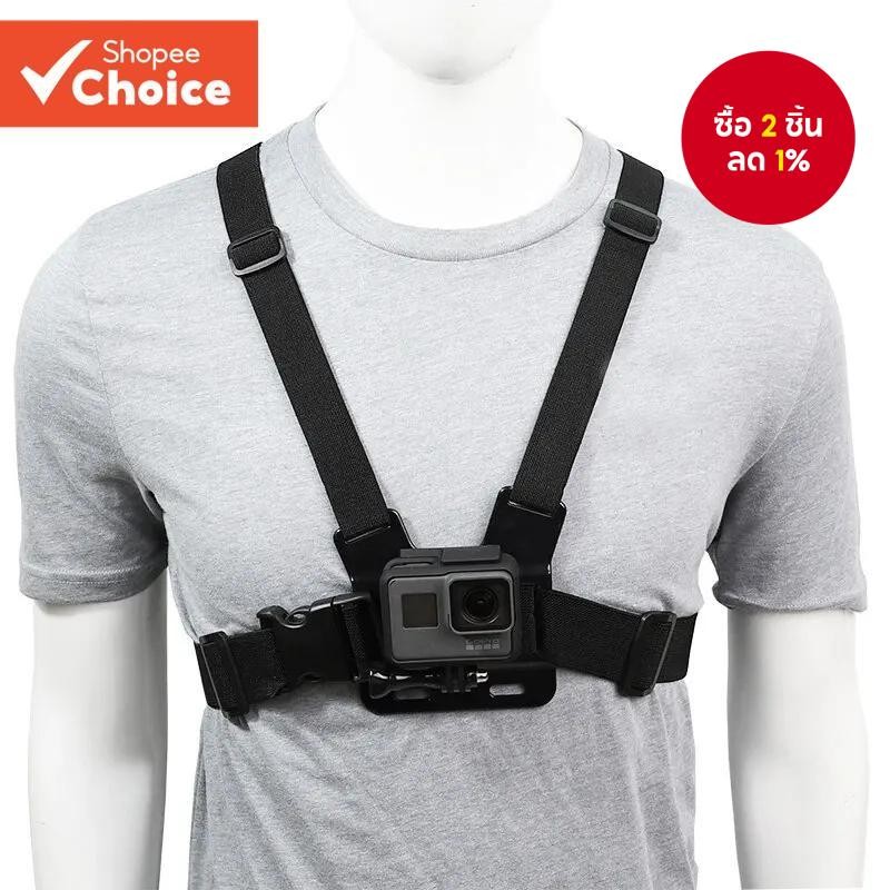 สายรัดหน้าอก Mount Belt สําหรับ Gopro Hero 9 8 7 6 5 4 Insta360 R X2 ...