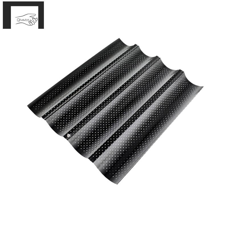 [qianaizi]Nonstick Perforated French Bread Baking Pan Carbon Steel ...