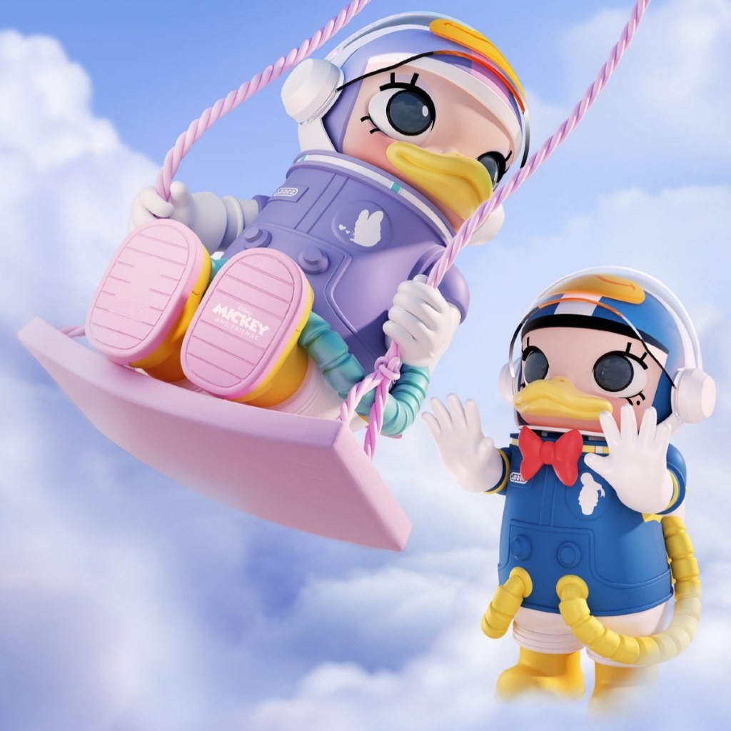 พร้อมส่งทันที Mega Space Molly 1000% Daisy & Donald Duck ของ