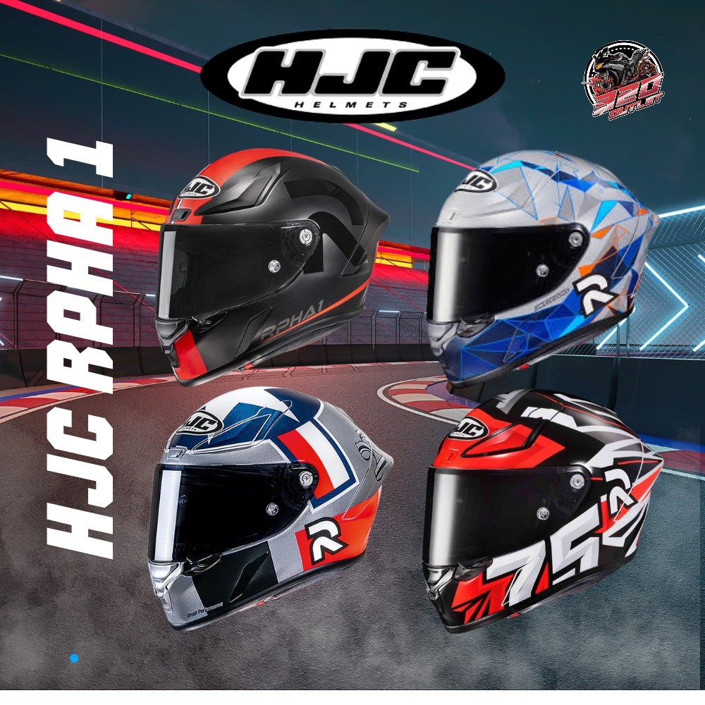 แถมฟรี !! ชิลด์ดำและสปอยเลอร์ หมวกกันน็อคเต็มใบ HJC RPHA1 ตัวท็อบ ส่งไว ...