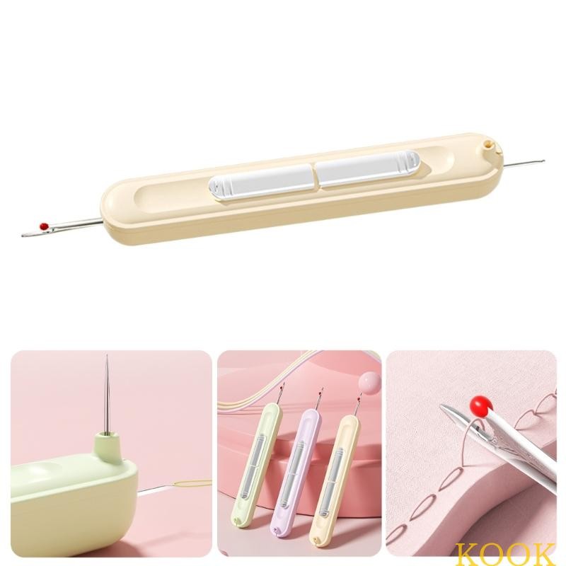 KOOK 2-in-1 Seam Ripper และ Thread Remover เข็ม Threader เย็บอุปกรณ์ ...