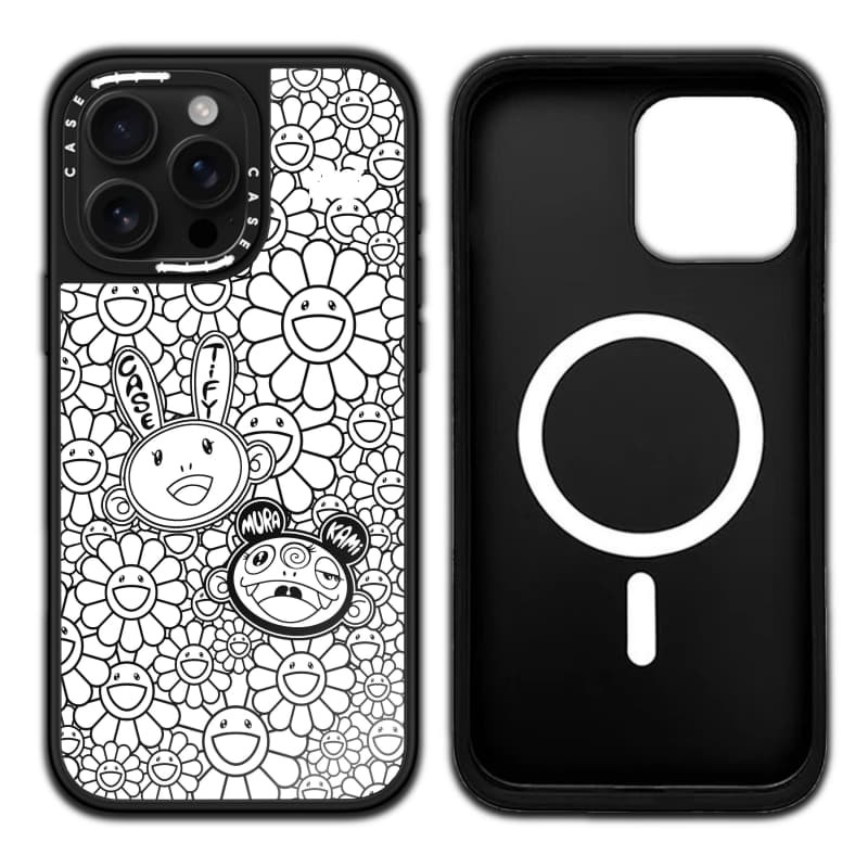 CASECASE X KAIKAI และ KIKI FLOWER BLOSSOM MONO WHITE Case แม่เหล็ก