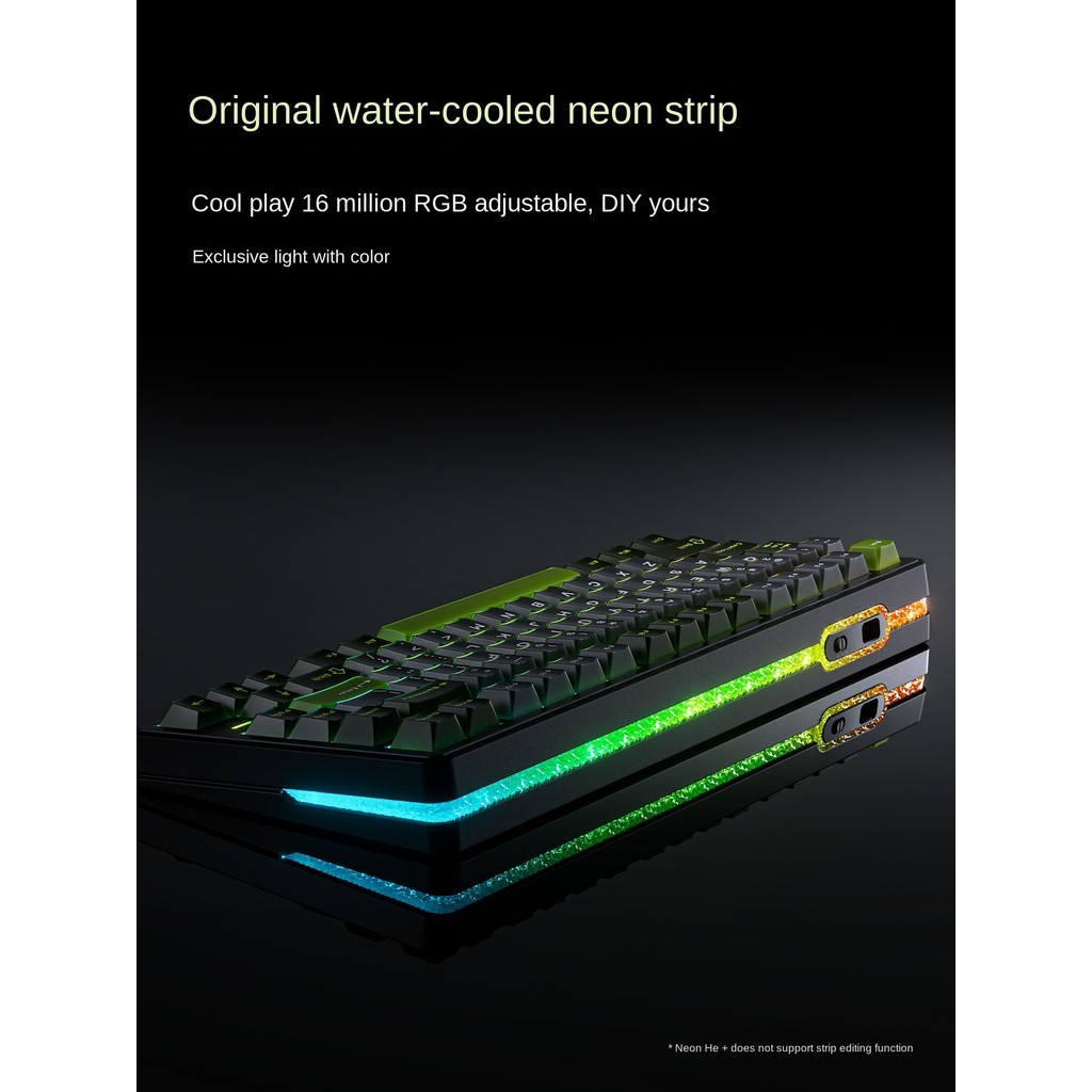 VGN Neon 75 ปะเก็น Hot-swappable RGB 8K คีย์บอร์ดสวิตช์แม่เหล็ก ...