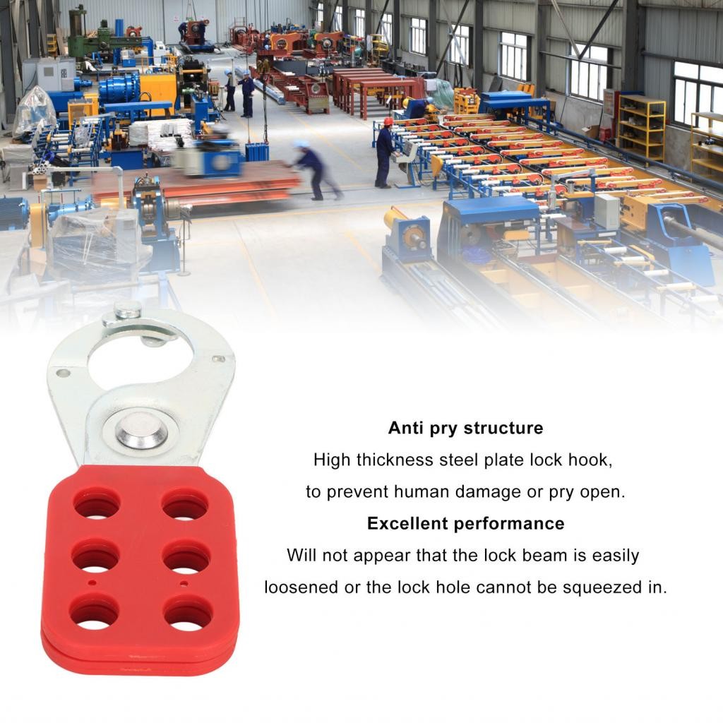 Lockout Tagout Hasp Multi Lock 6 หลุมการตรวจสอบการงัดป้องกันแรงกระแทก ...