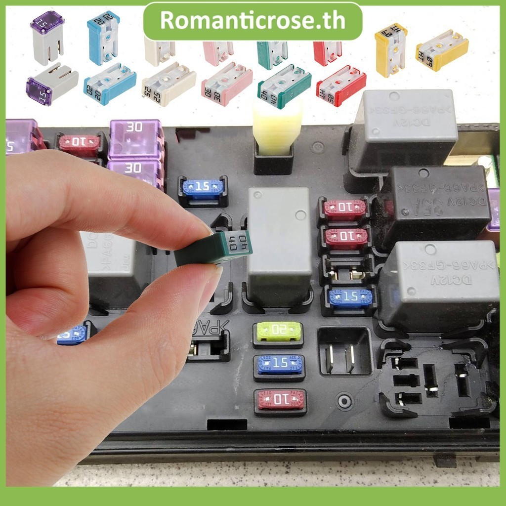 14 ชิ้นรถฟิวส์ Assortment Kit 15-60A Mcase ฟิวส์ติดตั้งง่ายเปลี่ยน ...