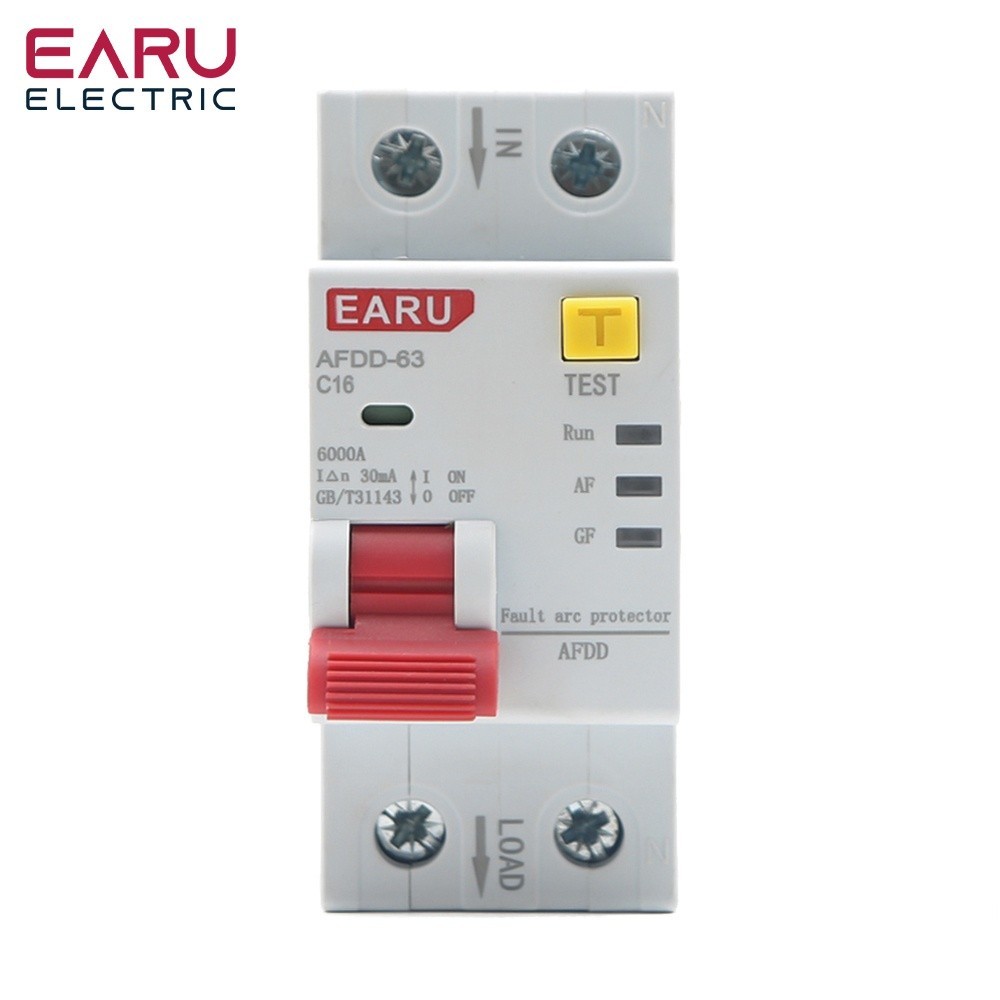 2P AFDD-63 AFCI Arc Fault Protector Device Circuit Breaker Interrupte ...