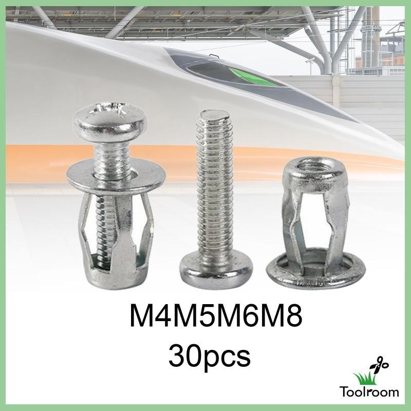 [ 30 ชิ้น Petal Rivets Nut Expansion Bolt Drywall เครื่องมือสั้น ...