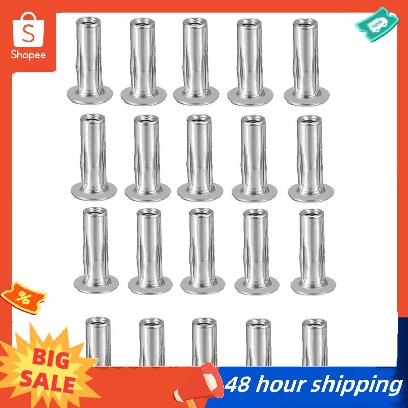 พร้อมสต็อก M5 Multi-Grip Rivet Nuts, 20 ชิ้นเกลียวใส่ Nut 304 สแตนเลส ...