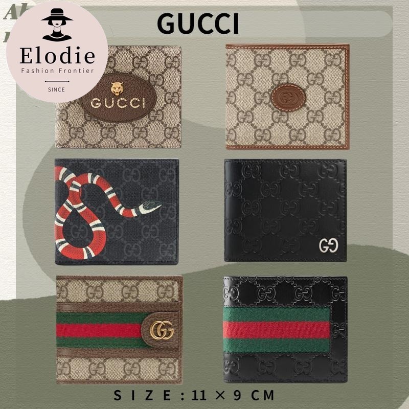 กุชชี่ Gucci Neo Vintage GG Supreme Canvas Wallet Men's Card Holder