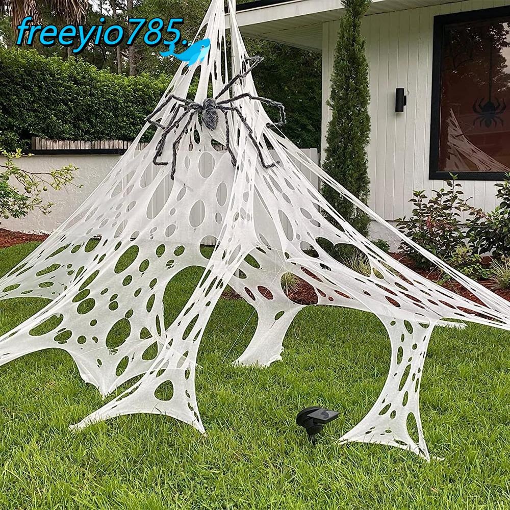 Freeyio785 ผ้ากอซ Spiderwebs Cobwebs, Super Stretch DIY PreCut Spider