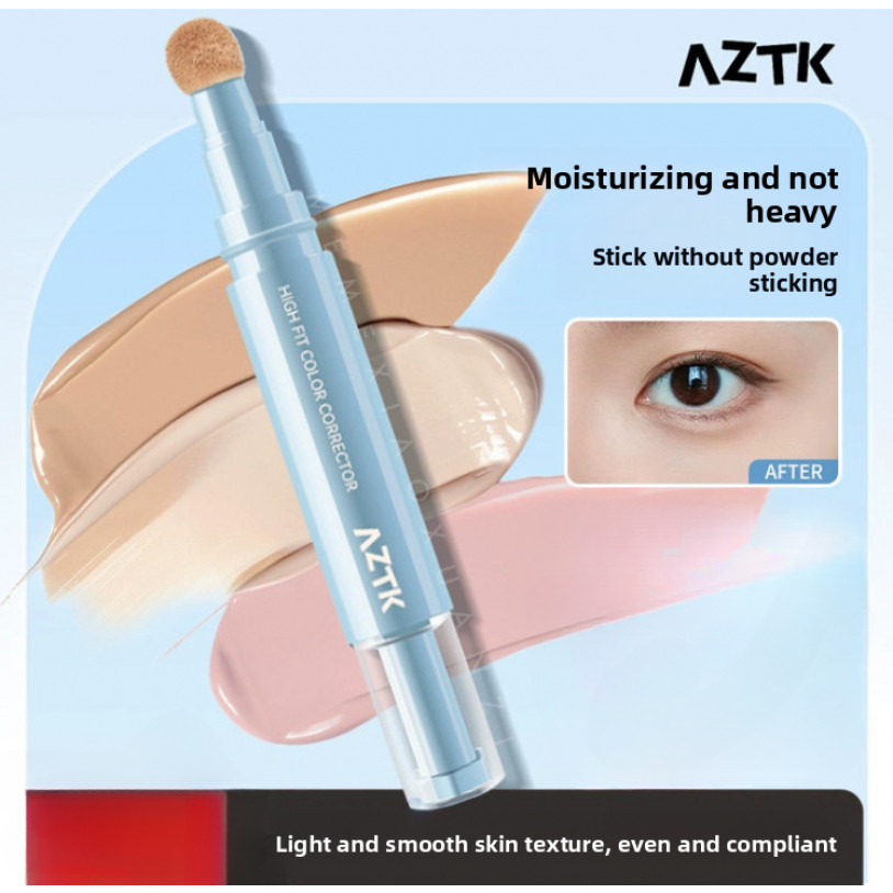 AZTK คอนซีลเลอร์ปากกาเพิ่มความสดใสที่ฉีกขาดครอบคลุมจุดและความหมองคล้ํา ...