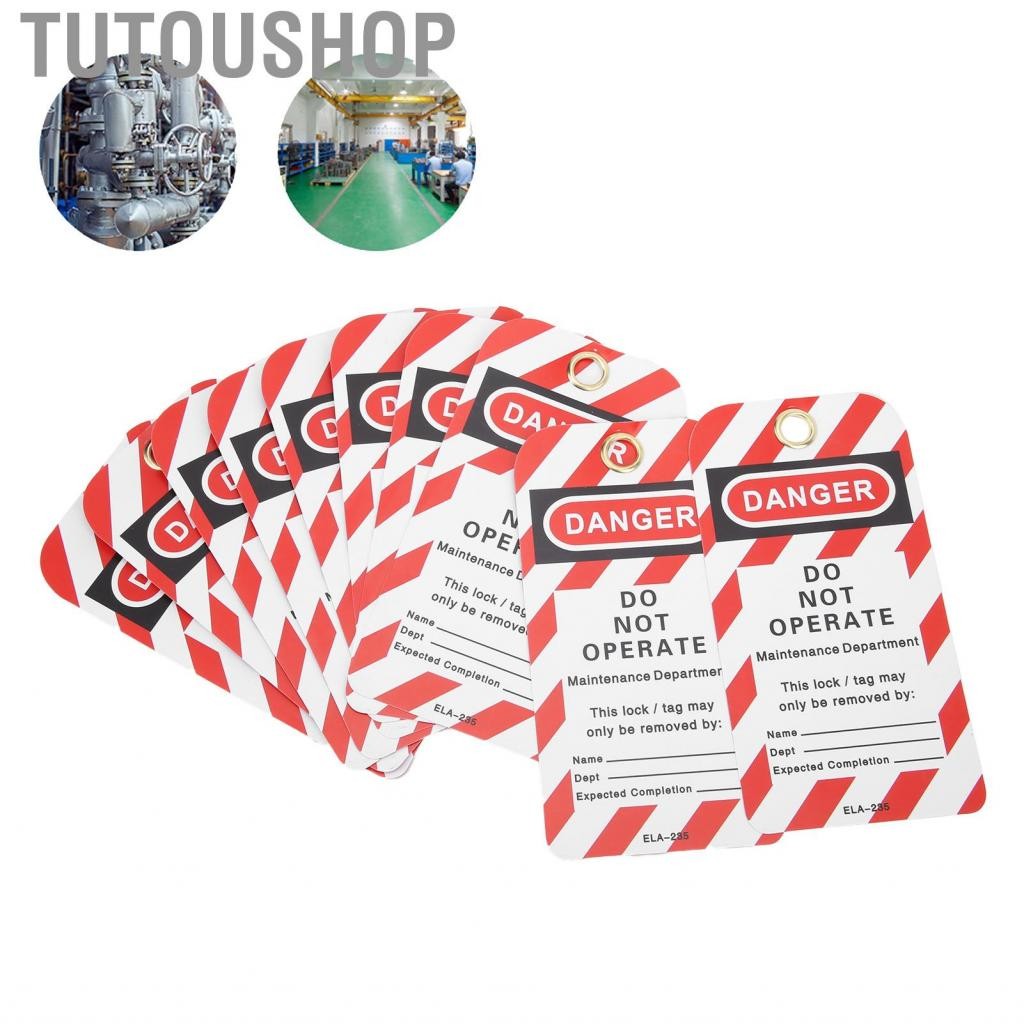 Tutoushop Tutoushop Danger Tag กัน Waterproof Lockout 10pcs คำเตือนความ ...
