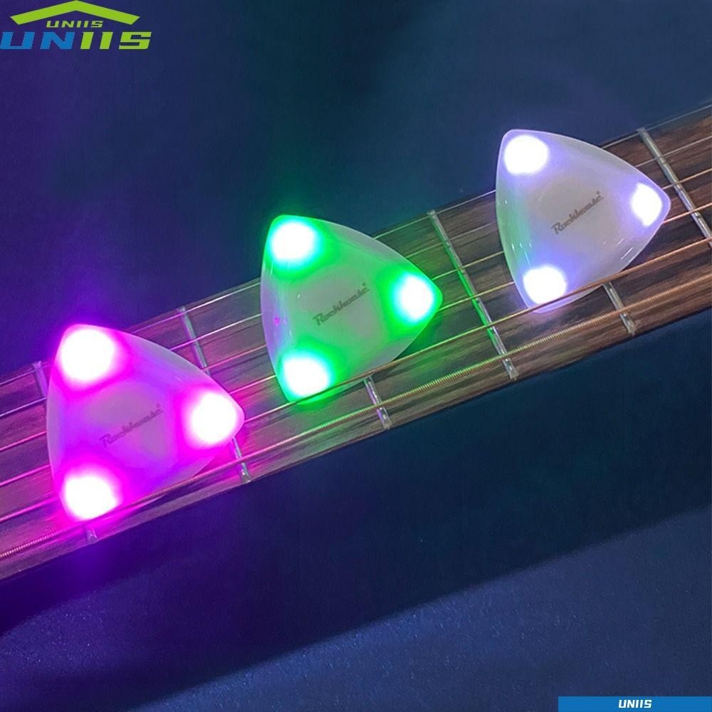 Uniis Glowing Picks ไฟ LED Touch กีตาร์ไฟฟ้า Bass Luminous Picks ...