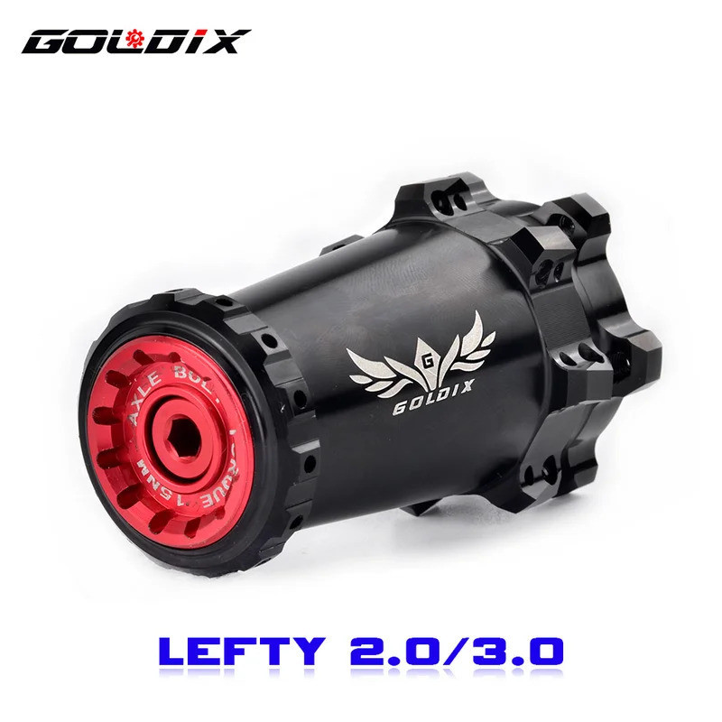 Goldix lefty HUB MTB XC AM ตรงดึง6 Bolt Disc เบรคซ้ายมือ HUB สีดำ2.0 3. ...