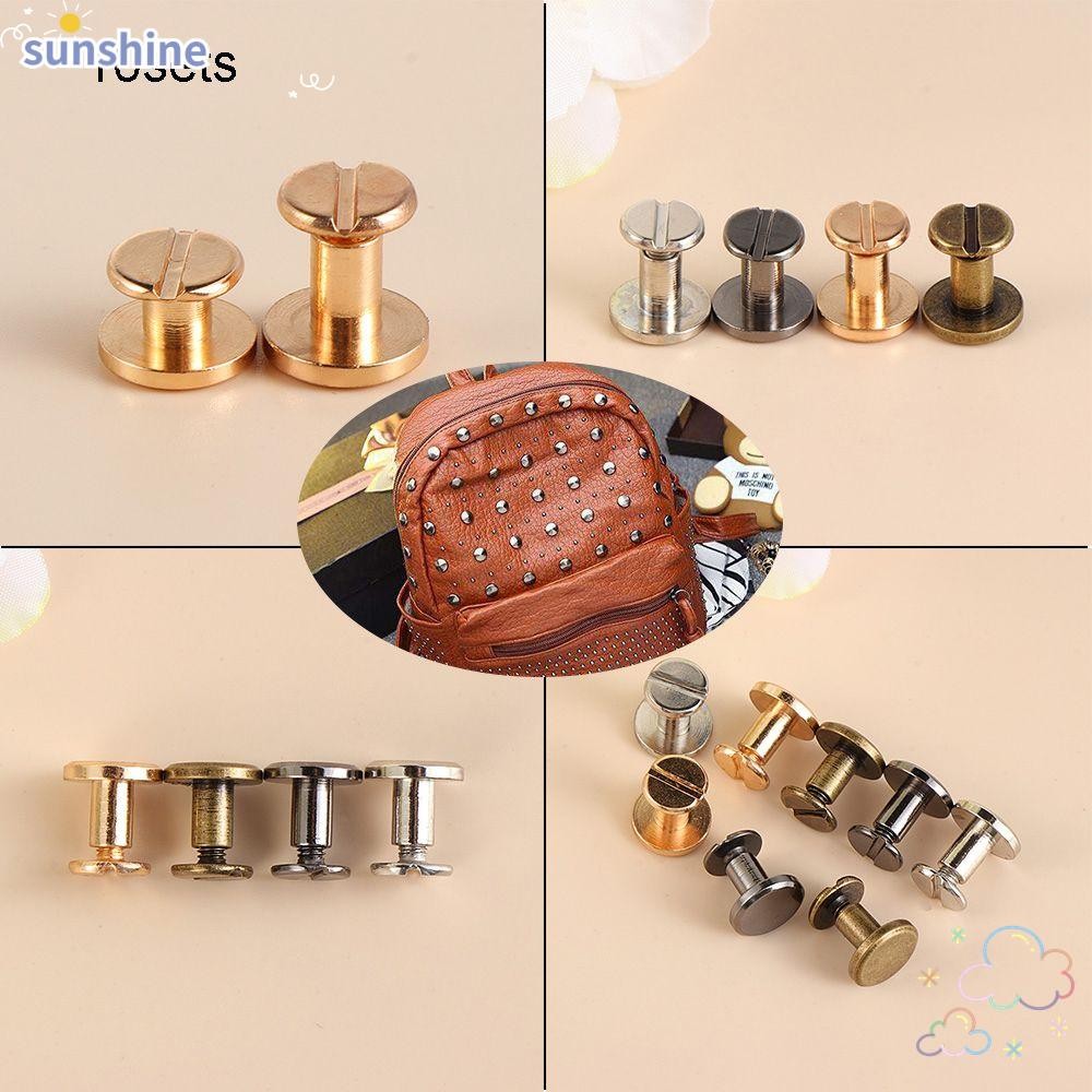 Ssunshine 10 ชุดเล็บ Rivets หมวก Scrapbooking หัตถกรรมเสื้อผ้าหนัง ...