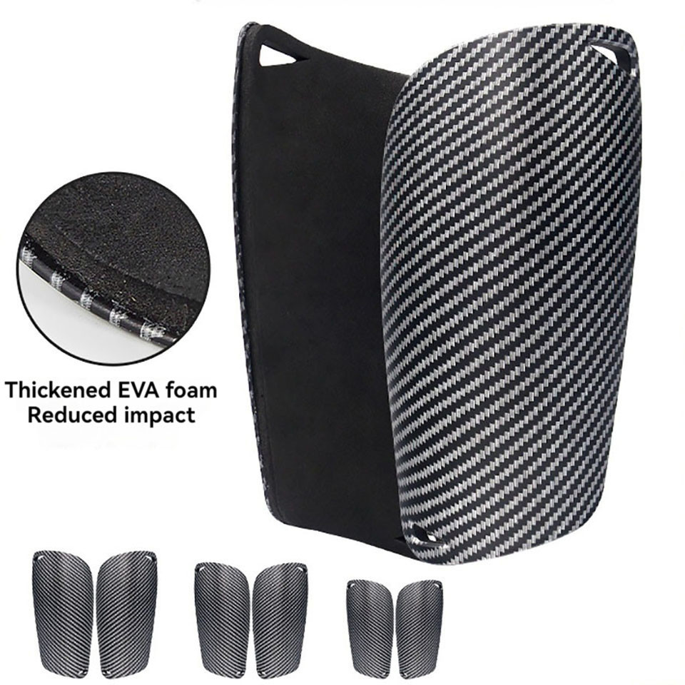 1 คู่คาร์บอน Grain ฟุตบอล Shin Guards ผู้ใหญ่เด็กกีฬาฟุตบอลการฝึกอบรม ...