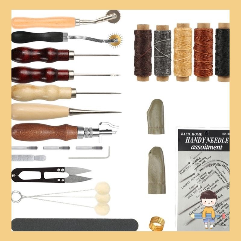 Stat Leather Craft Hand Tool Set เย็บมือจักรเย็บผ้าเครื่องมือ DIY ...