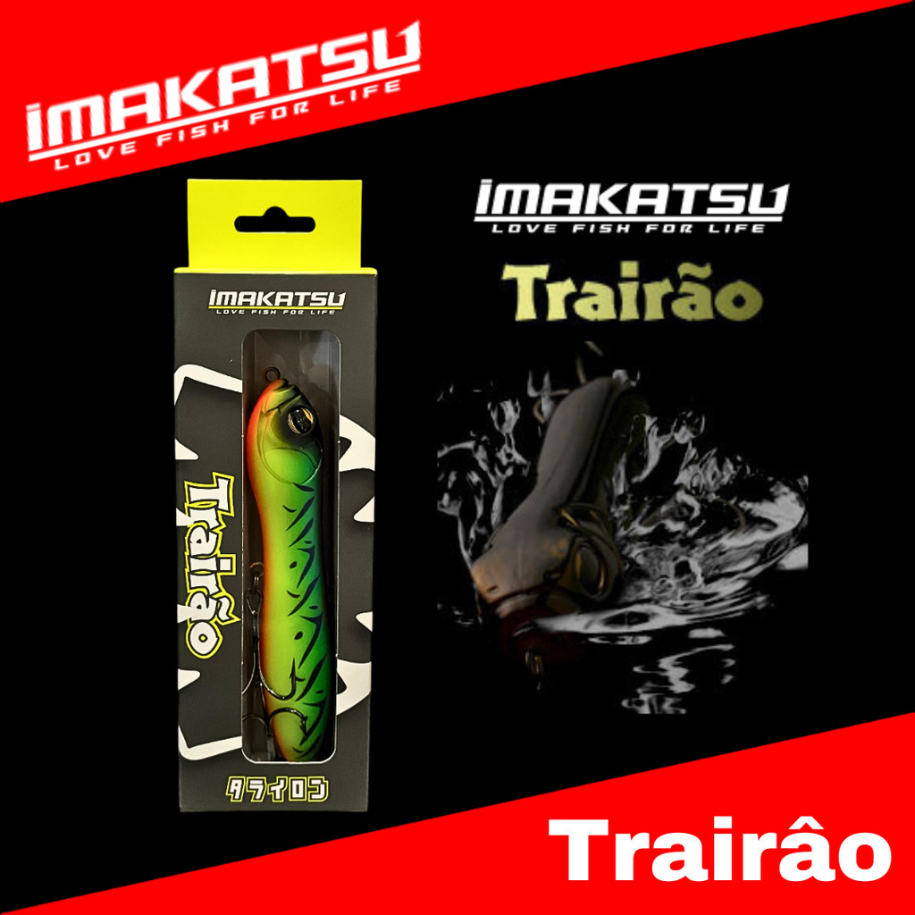 IMAKATSU TRAIRAO PENCIL Galleggiante Esca 45 Fire Tiger (2214) EUR 22