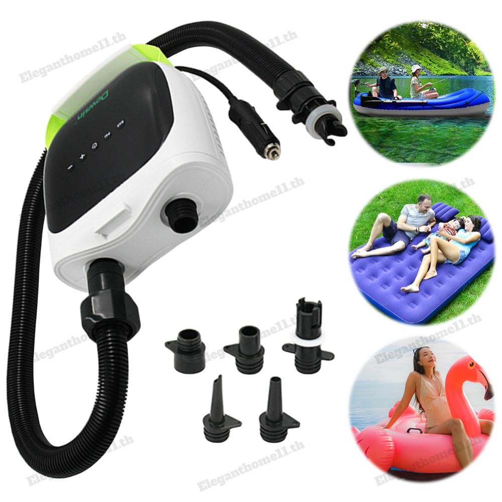 ปั๊มลมไฟฟ้า 20PSI Paddle Board Pump Dual Stage Inflation Portable SUP ...