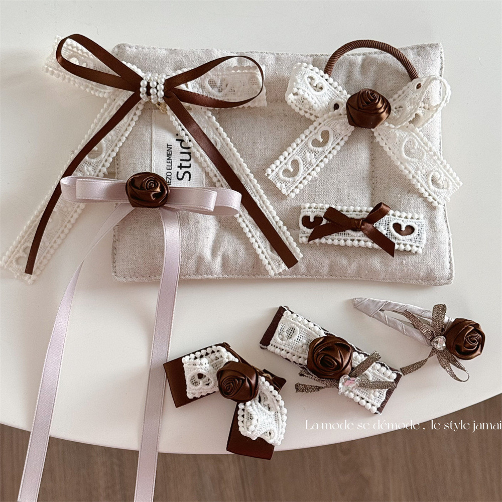 Withered Rose ฤดูใบไม้ร่วงฤดูหนาวอุปกรณ์เสริมผม Beige สี Series Hollow ...