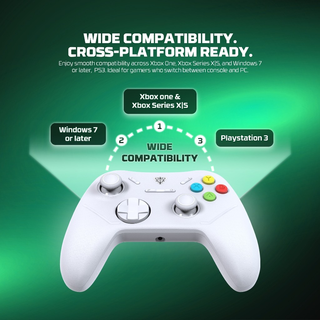 FANTECH รุ่น WGP13X จอยเกมมิ่งไร้สาย จอยไร้สาย Wireless gaming controller เล่นได้ทั้งพีซี PS3