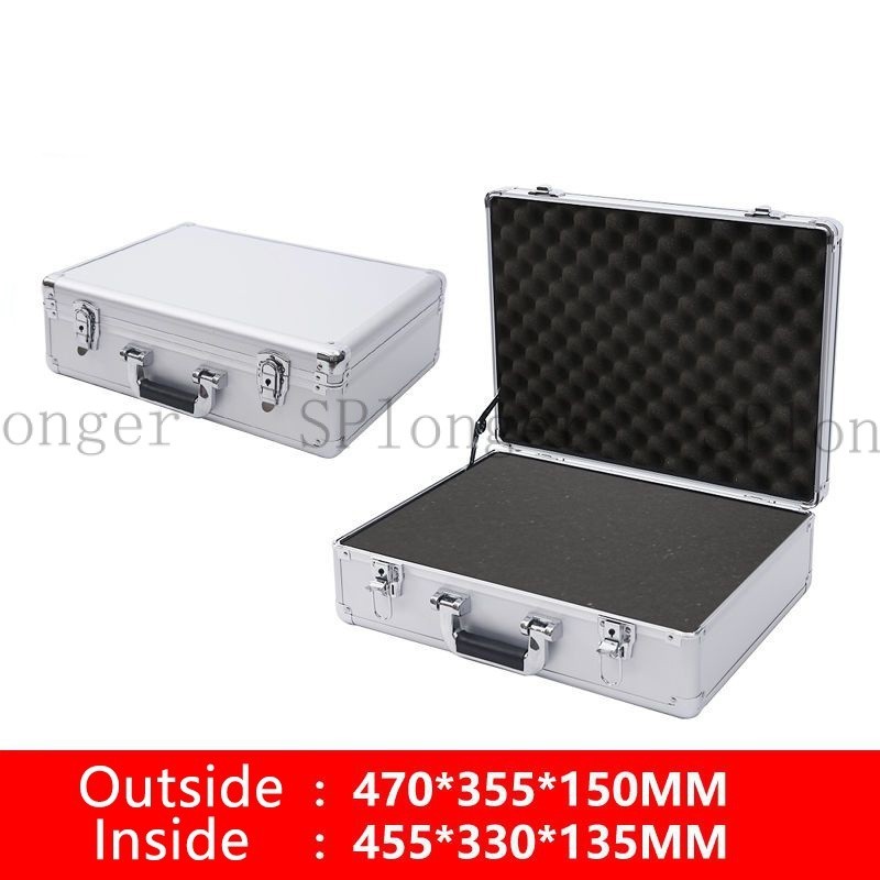 กล่องอลูมิเนียม กล่องเก็บเครื่องมือช่าง อลูมิเนียมอัลลอย แบบพกพา พร้อม ...