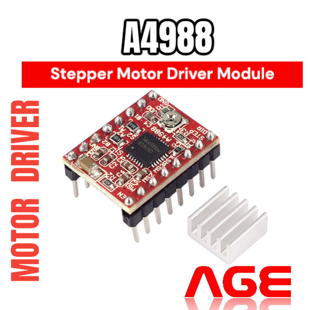 A4988 โมดูลขับสเต็ปปิ้งมอเตอร์ Stepper Motor Driver Module (for 3D ...