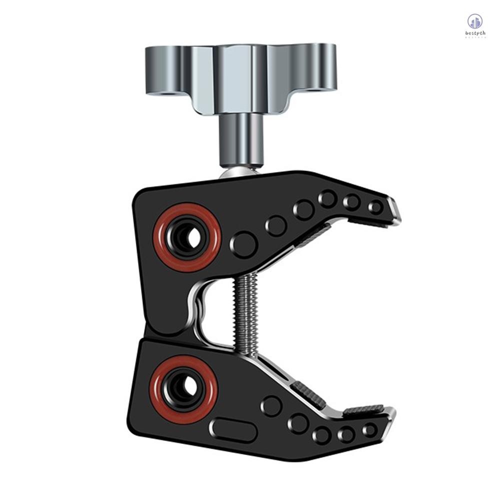 Super Clamp สําหรับ Monitor ไฟ LED แฟลชไมโครโฟนอลูมิเนียม C Clamp กล้อง ...